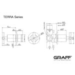 Graff Terra Zawór odcinający podtynkowy - element zewnętrzny Chrom E-8097-C17E1-T
