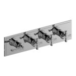 Graff Vignola Bateria natryskowa podtynkowa 4-uchwytowa - element zewnętrzny Chrom E-8179HH-LM60C20-T