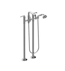 Graff Vignola Bateria wannowa wolnostojąca z zestawem prysznicowym Chrom E-11657-R3-LM60B