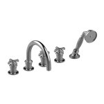 Graff Vignola Bateria wannowa 5-otworowa z zestawem prysznicowym Chrom E-11653-R3-C20B