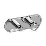 Graff Vintage Bateria natryskowa podtynkowa 2-uchwytowa - element zewnętrzny Chrom E-8086H-LM56C18-T