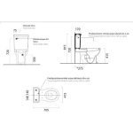 GSI Ceramica Classic Spłuczka miski do kompaktu biały 878111