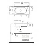 Hatria Area Umywalka wisząca 70x35 cm biała Y0W901