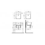 Hatria g-full umywalka wiszaca jednootworowa YXJG WYPRZEDAŻ EKSPOZYCJI!!