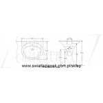 Hatria Sculture Umywalka ścienna 65  cm  Y0LZ