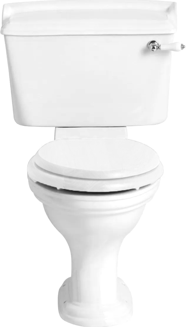 Heritage Dorchester Miska WC stojąca 41,9x36,5 cm ze spłuczką i deską wolnoopadającą biała DORCHESTERZESTAW W MAGAZYNIE!!