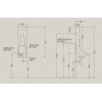 Hidra Drop Pisuar ścienny z czujnikiem spłukiwania Biały DR01F.001