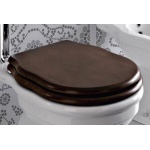 Hidra Ellade Deska Sedesowa wolnoopadająca orzech włoski z chromowanymi zawiasami DZN