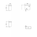 Hidra Ellade Spłuczka ścienna z pokrywą Biały D58.001