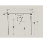 Hidra Ellade Stelaż pod umywalkę Chrom V110CR