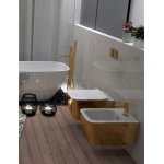 Hidra Faster Kiub Bidet ścienny White/Gold KIW14.013