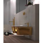 Hidra Faster Kiub Bidet ścienny White/Gold KIW14.013