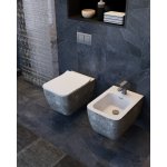 Hidra Faster Kiub Bidet ścienny Ceppo di gre grey KIWR14.100