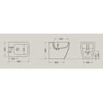 Hidra Faster Kiub Bidet stojący Biały KI14.001