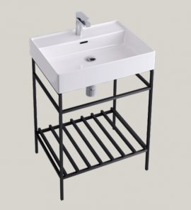Hidra Faster Kiub Stelaż pod umywalkę 60 cm czarny KSG60
