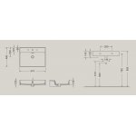 Hidra Faster Kiub Umywalka ścienna 61x46 cm Biała KI60.001