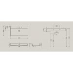 Hidra Faster Kiub Umywalka ścienna 81x46 cm Biała KI80.001