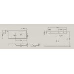 Hidra Faster Kiub Umywalka ścienna 101x46 cm z półką po lewej Biała KI100SX.001