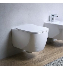 Hidra Faster Faster Wc wiszący bez kołnierza 53x36,5 cm Biały FAWR20.001