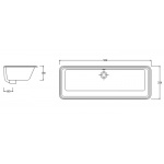    Hidra Gea Umywalka podblatowa 90x33 cm biała A110 W MAGAZYNIE!!