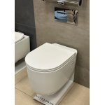 Hidra Gio Evolution Miska WC wisząca Rimless 55x36,5 cm z deską wolnoopadajacą biała GWR20.001+GZQ.001