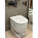 Hidra Gio Evolution Miska WC wisząca Rimless 55x36,5 cm z deską wolnoopadajacą biała GWR20.001+GZQ.001