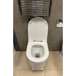 Hidra Gio Evolution Miska WC wisząca Rimless 55x36,5 cm z deską wolnoopadajacą biała GWR20.001+GZQ.001