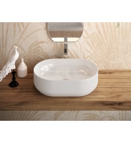 Hidra Gio Evolution Umywalka stawiana na blat 60x40 cm Biały G60E.001