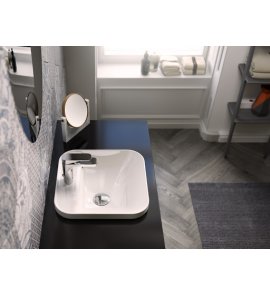 Hidra Gio Evolution Umywalka prostokątna stawiana na blat 43x37 cm Biały G143.001