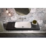 Hidra Gio Evolution Umywalka prostokątna stawiana na blat 80x37 cm Biały G180.001 W MAGAZYNIE!!