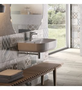 Hidra Gio Evolution Umywalka stawiana na blat/ścienna 60x49 cm Biały G15E.001