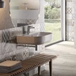 Hidra Gio Evolution Umywalka stawiana na blat/ścienna 60x49 cm Biały G15E.001