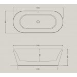 Hidra Gio Evolution Wanna wolnostojąca 180x80 cm biały połysk GV60.001