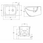 Hidra Hi-Line Bidet ścienny Biały HIW14