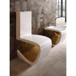 Hidra Hi-Line Miska WC bez spłuczki i deski White/Gold HI12.013