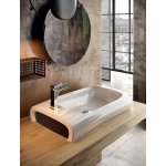 Hidra Hi-Line Umywalka stawiana na blat 700x410 mm White/Black HI17.012