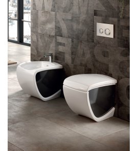 Hidra Hi-Line Miska WC stojąca Biały/Czarny HI10.012