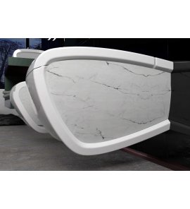 Hidra Hi-Line WC wiszący White/White matt marble HIW10.101