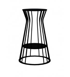 Hidra Hub Postument pod umywalkę okrągła 400 mm czarny mat HU3.026