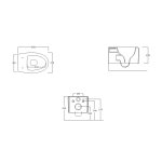      Hidra Komfort Miska WC wisząca z deską wolnoopadającą Biały KMWR20.001+KMZQ.001 WYPRZEDAŻ MAGAZYNOWA!!