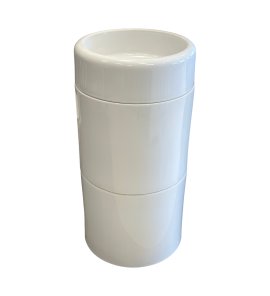 Hidra Komfort Umywalka wolnostojąca ∅43 z korkiem klik klak biały połysk KM43.001+KMCOM.001+KMCOMF.001+PIL01C