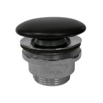      Hidra Korek do umywalki Click-Clack z ceramiczną pokrywą czarny mat P125.026