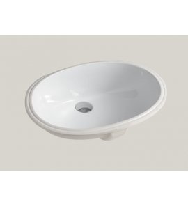 Hidra Lavabi Umywalka owalna wpuszczana w blat 57,5x40 cm Biała A104.001