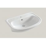 Hidra Lavabi Umywalka półwpuszczana w blat 66x49 cm Biała F30.001