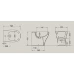 Hidra My Bidet stojący Biały M24.001