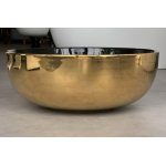 Hidra Sphere Umywalka okrągła Ø 440 mm złoty/czarny SP17.020