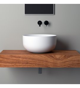 Hidra Sphere Umywalka wysoka okrągła Ø 440 mm biały połysk SP22.001