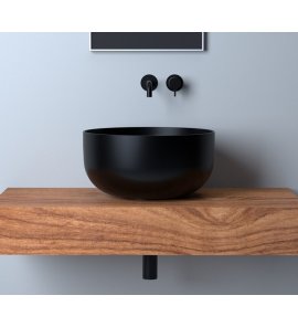 Hidra Sphere Umywalka wysoka okrągła Ø 440 mm Czarny mat SP22.026