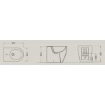 Hidra Tour Bidet stojący Biały TU24I.001