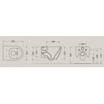 Hidra Tour Miska WC wisząca Biały TUWR20.001